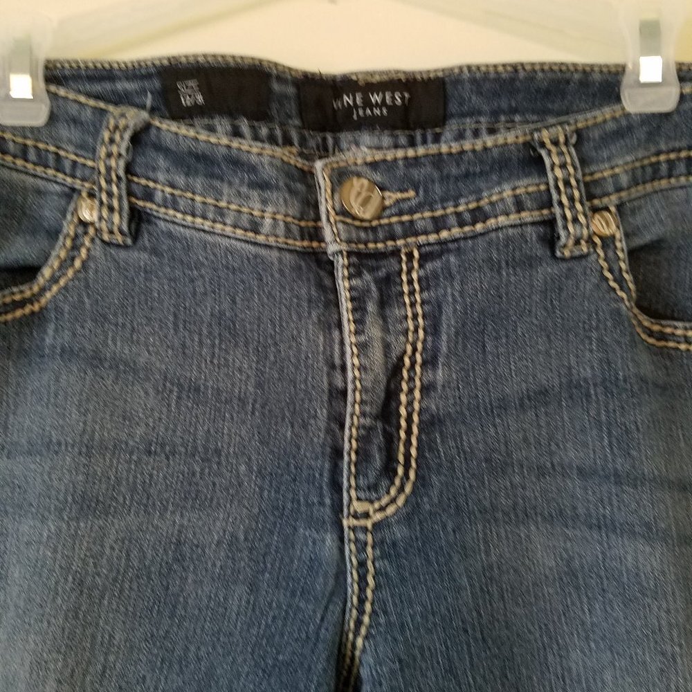 Nine West faded denim jeans sz 12 average - Picture 5 of 5